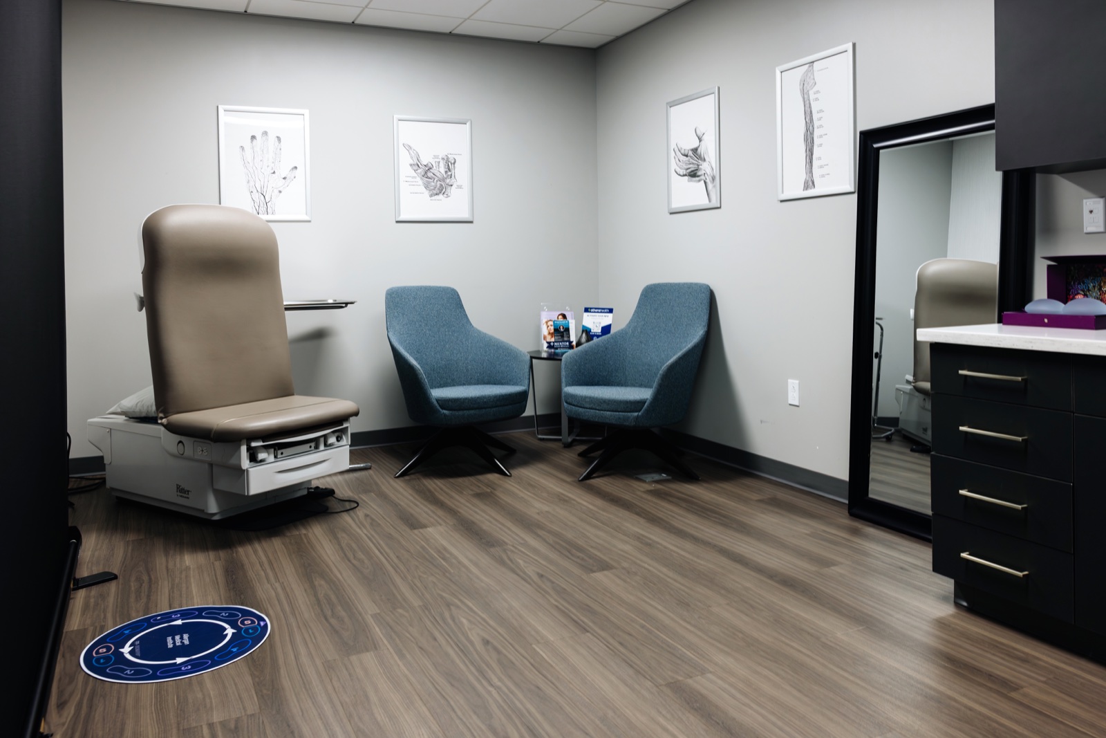 Private consultation and exam room